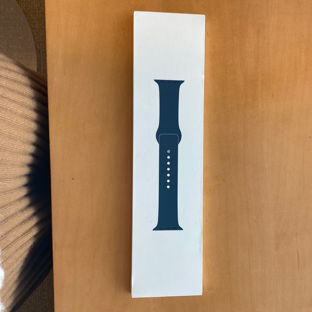 Brand new, never opened Apple Watch 45mm navy sport band